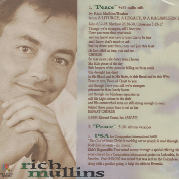 Rich Mullins – Peace (1994, CD) - Discogs