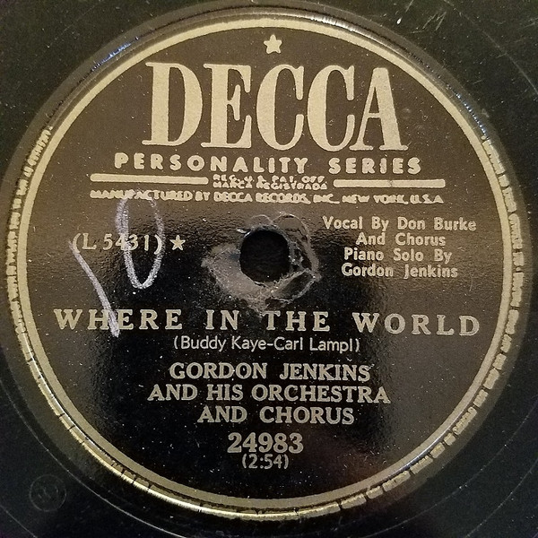 baixar álbum Gordon Jenkins and his Orchestra and Chorus - Bewitched Where In The World