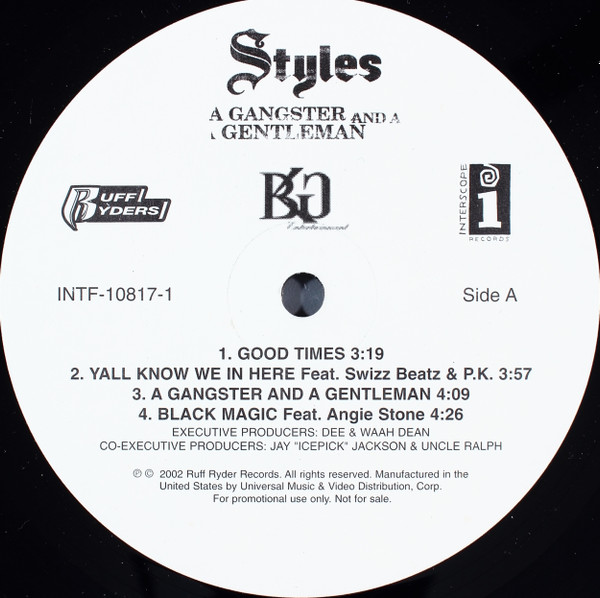 Styles - A Gangster And A Gentleman | Releases | Discogs