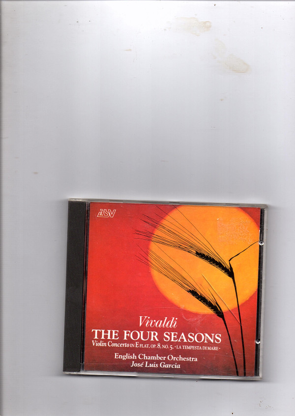 télécharger l'album Vivaldi, JoséLuis Garcia, English Chamber Orchestra - The Four Seasons Violin Concerto In E Flat Op 8 No 5 La Tempesta Di Mare
