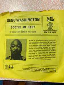 Geno Washington - Soothe Me Baby b/w My Kind Of Love Is Back In Style Again album cover