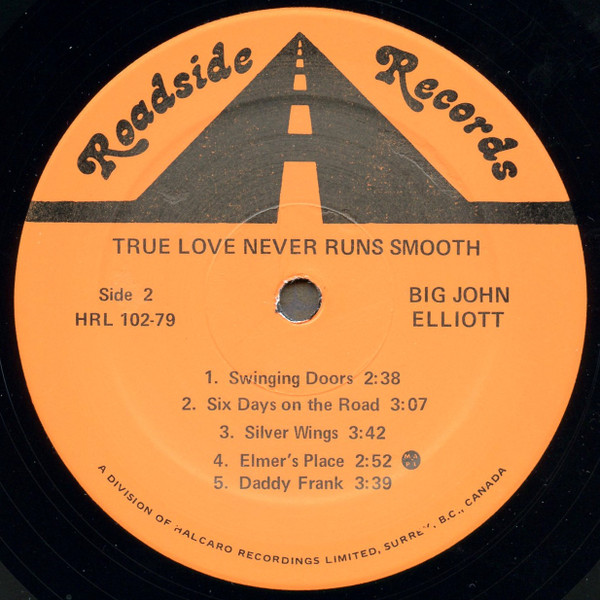 lataa albumi Big John Elliott - True Love Never Runs Smooth