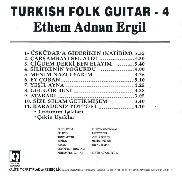 Album herunterladen Ethem Adnan Ergil - Turkish Folk Guitar 4