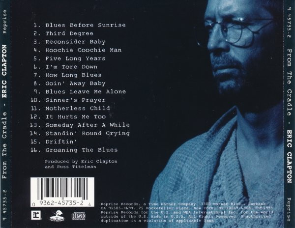 Eric Clapton - From The Cradle | Reprise Records (9 45735-2) - 2