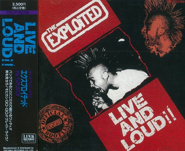 The Exploited – Live And Loud (1993, CD) - Discogs