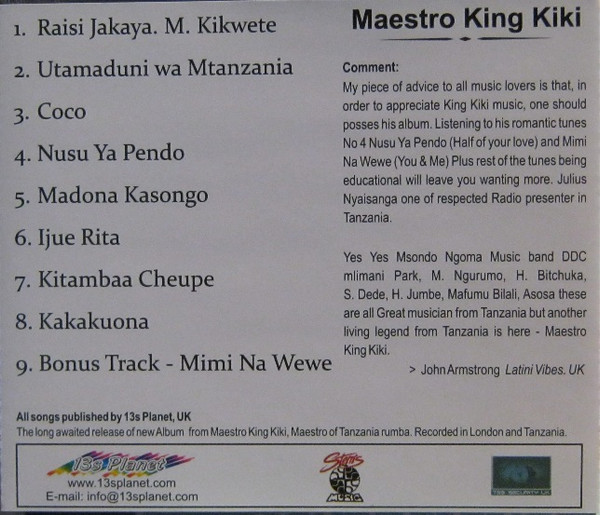 baixar álbum King Kiki - Raisi Jakaya M Kikwete