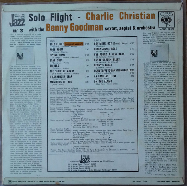 baixar álbum Charlie Christian With The Benny Goodman Sextet, Septet And Orchestra - Solo Flight