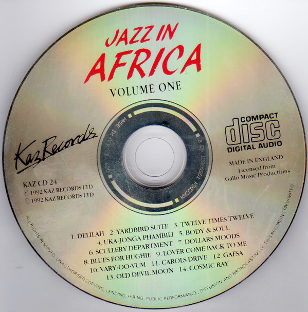 télécharger l'album The Jazz Epistles - Jazz In Africa Volume One