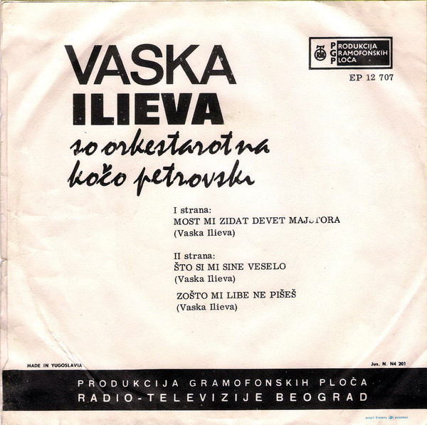 ladda ner album Vaska Ilieva - Most Mi Zidat Devet Majstora