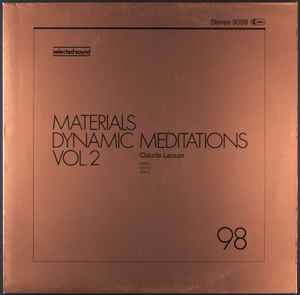 Materials - Dynamic Meditations Vol. 2 - Claude Larson