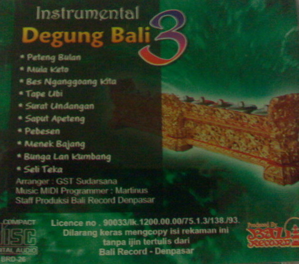 Album herunterladen Degung Orchestra - Instrumental Degung Bali 3