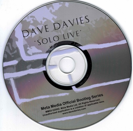 télécharger l'album Dave Davies - Solo Live