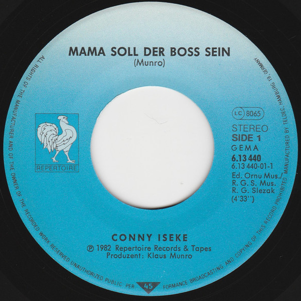 baixar álbum Conny Iseke - Mama Soll Der Boß Sein
