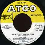 Cover of Right Place Wrong Time , 1973, Vinyl