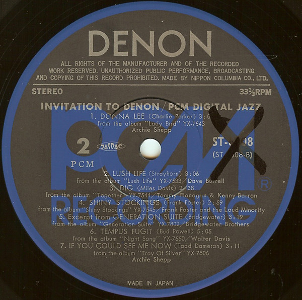 baixar álbum Various - Invitation To Denon PCM Digital Jazz