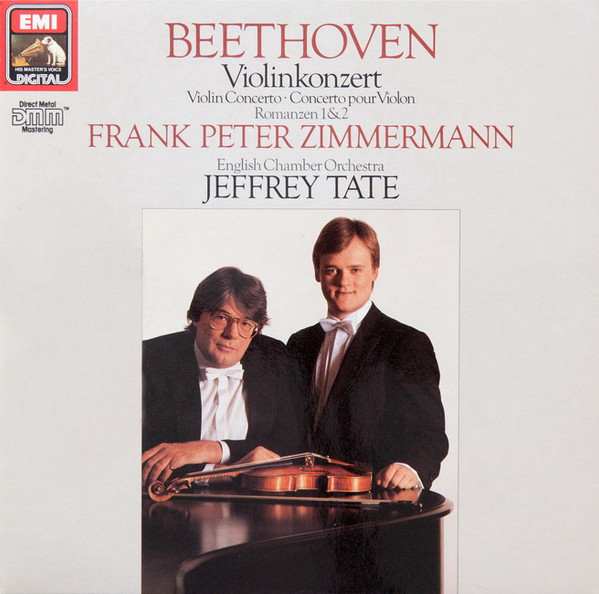 ladda ner album Beethoven Frank Peter Zimmermann, English Chamber Orchestra, Jeffrey Tate - Violinkonzert Violin Concerto Concerto Pour Violin Romanzen 12