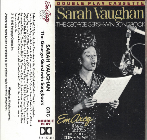 Sarah Vaughan – The George Gershwin Songbook (1983, Vinyl) - Discogs