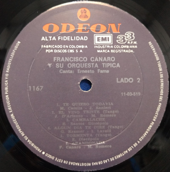 ladda ner album Francisco Canaro Y Su Orquesta Típica ,Canta Ernesto Famá - Canaro