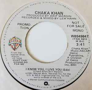 Chaka Khan - I Know You, I Live You album cover
