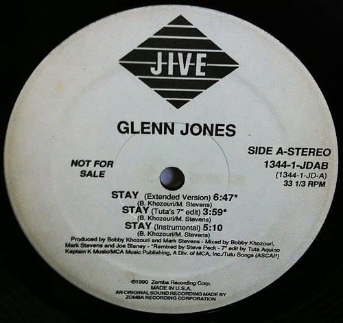 Glenn Jones – Stay (1990, Vinyl) - Discogs