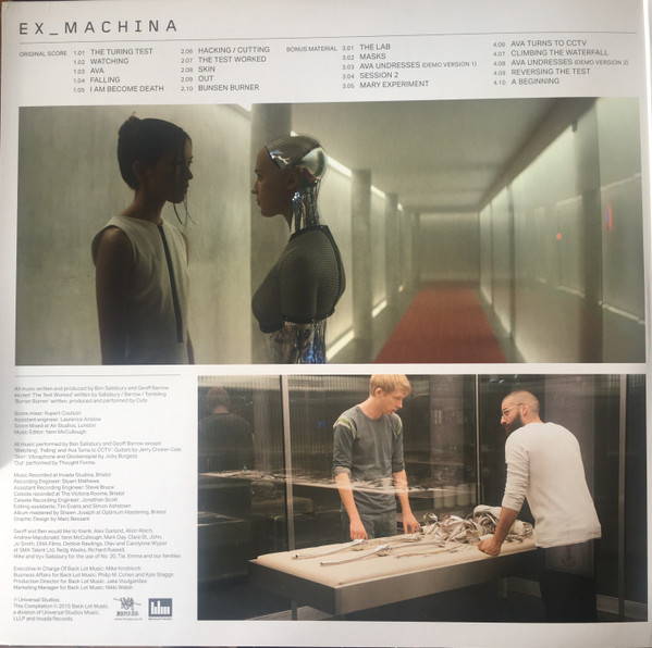 Ben Salisbury And Geoff Barrow - Ex_Machina (Original Motion Picture Soundtrack) | Invada (INV144LP) - 2