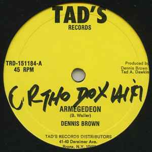 Dennis Brown – Armegedeon (1984, Vinyl) - Discogs