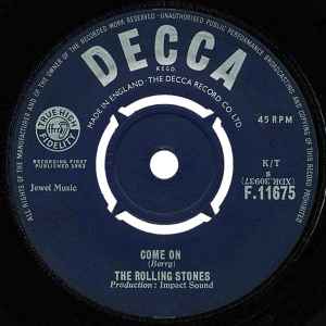 The Rolling Stones – Come On (1963, Vinyl) - Discogs