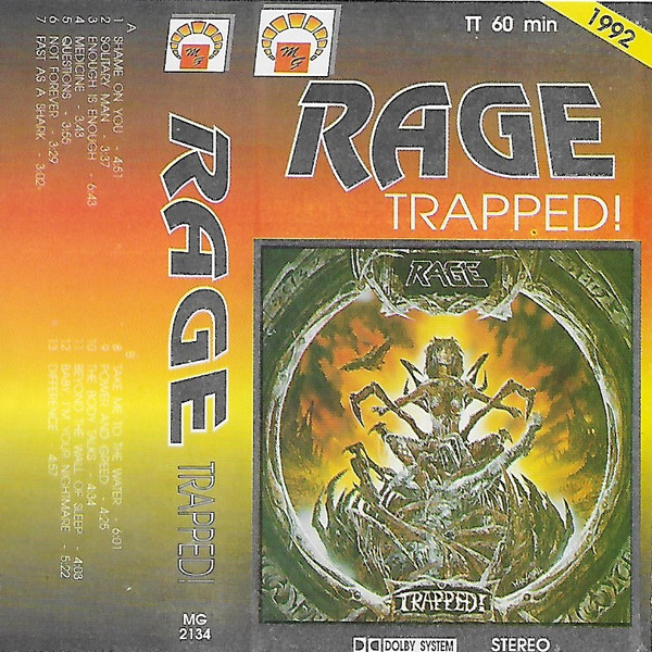 Rage – Trapped! (1992, CD) - Discogs