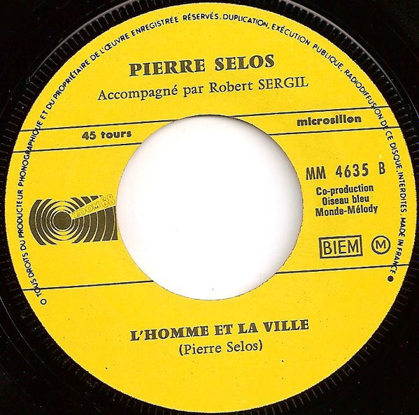 lataa albumi Pierre Selos - Réveille toi Lhomme Et La Ville