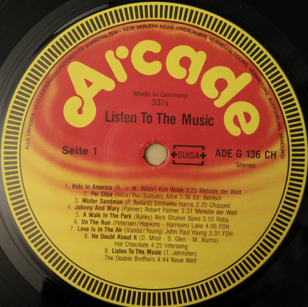 Listen To The Music (1981, Vinyl) - Discogs