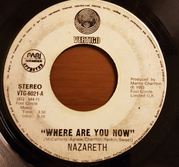 WHERE ARE YOU NOW LYRICS by NAZARETH: Every single day I