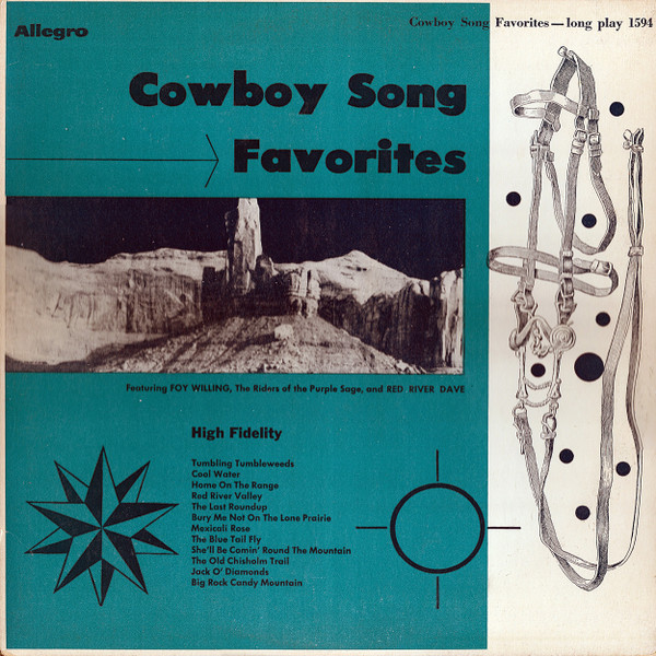 télécharger l'album Red River Dave, Foy Willing & The Riders Of The Purple Sage - Cowboy Song Favorites