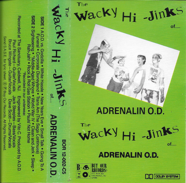Adrenalin O.D. – The Wacky Hi-Jinks Of... (2008, CD) - Discogs