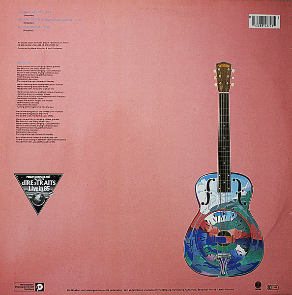 paz Bigote emitir Dire Straits – Walk Of Life (1985, Vinyl) - Discogs
