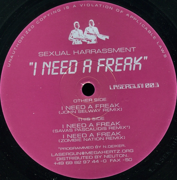 Sexual Harassment - I Need A Freak | Releases | Discogs