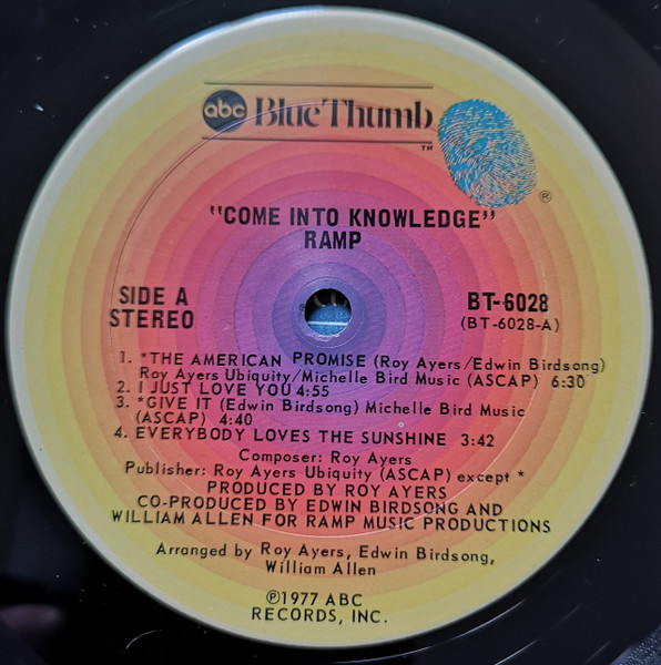 Ramp – Come Into Knowledge (1977, Vinyl) - Discogs