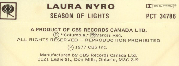 baixar álbum Laura Nyro - Season Of Light Laura Nyro In Concert
