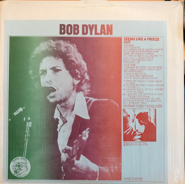 Bob Dylan - Seems Like A Freeze Out | Releases | Discogs