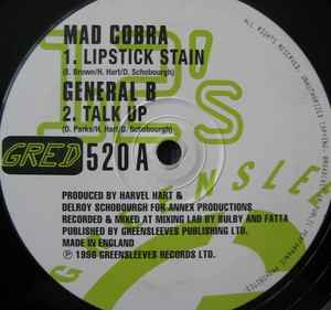 Mad Cobra - Lipstick Stain / Talk Up / When It's Over album cover