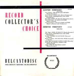 Леонид Витальевич Собинов - Record Collector's Choice album cover