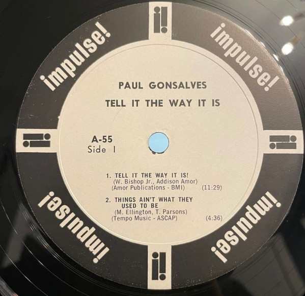 Paul Gonsalves – Tell It The Way It Is! (1964, Vinyl) - Discogs