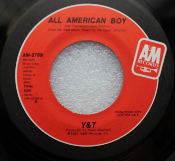 descargar álbum Y & T - All American Boy