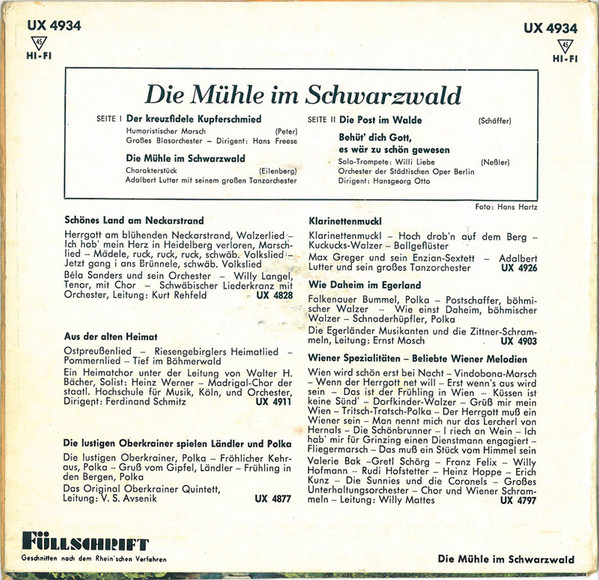 baixar álbum Various - Die Mühle Im Schwarzwald