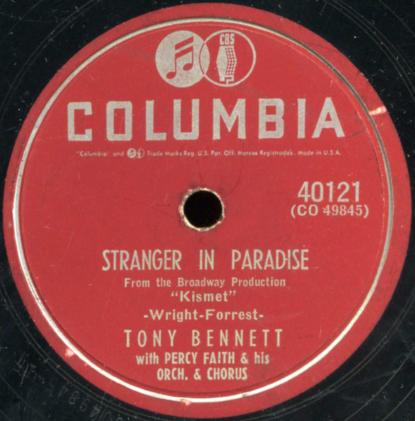 Stranger In Paradise Lyrics - Tony Bennett Primeras Grabaciones 1955 - Only  on JioSaavn