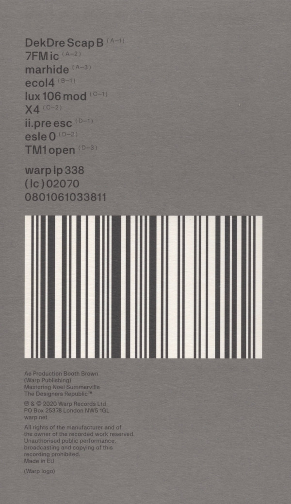 Autechre - PLUS | Warp Records (warp lp 338) - 11