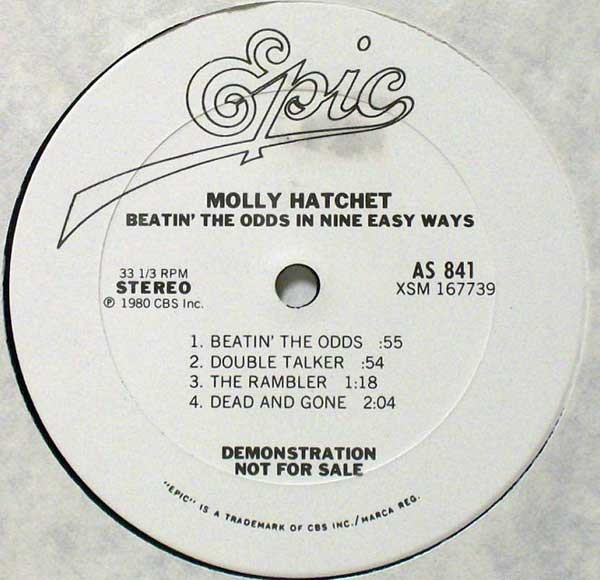 Molly Hatchet – Beatin' The Odds (1980, Vinyl) - Discogs