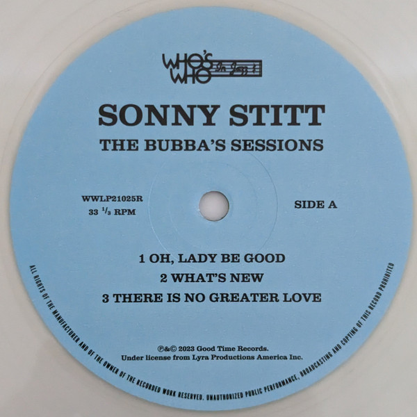 Sonny Stitt - The Bubba's Sessions | Who's Who In Jazz (WWLP21025R) - 7