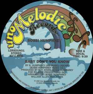Bobbi Humphrey - Baby Don't You Know album cover