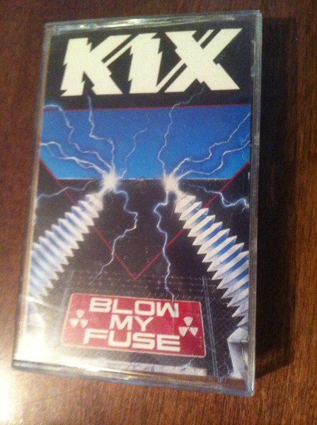 BLACK S-5XL DTG T-SHIRT Kix album cover Blow My Fuse 