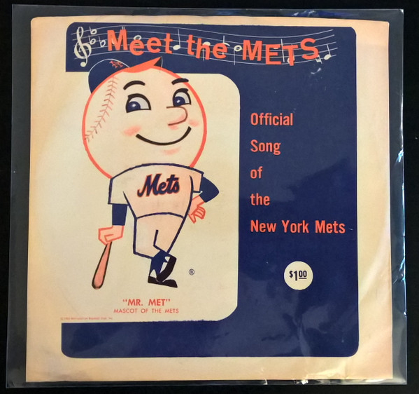 Gripsweat - MEET THE METS OFFICIAL SONG 45 & PS MR. MET 1963 MLB NY NEW  YORK GLENN OSSER